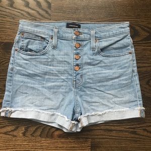 High-rise Denim Shorts